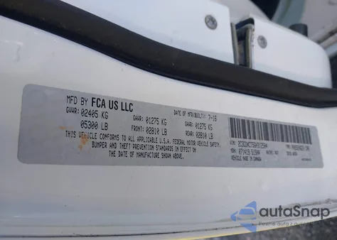 2016 Dodge Charger R/T из США, поврежденный, VIN 2C3CDXCT5GH312504